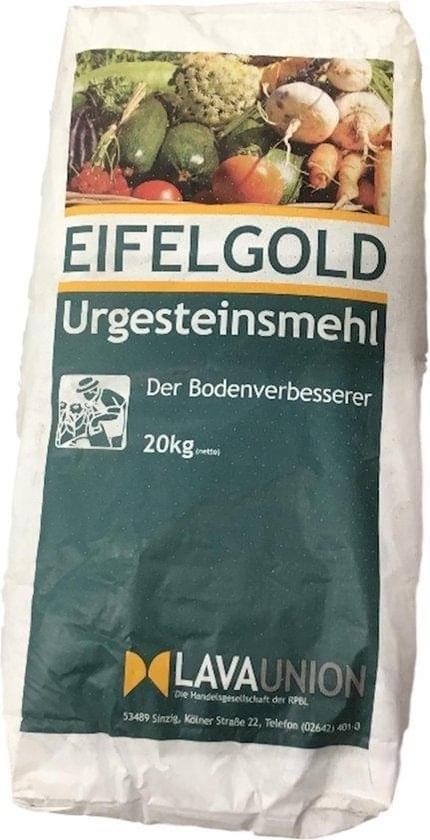Gebruik lavameel met compost/mest, mulchmateriaal en niet spitten Lavameel gebruiken in de moestuin
