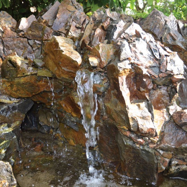 Waterval bouwen met gewapend beton