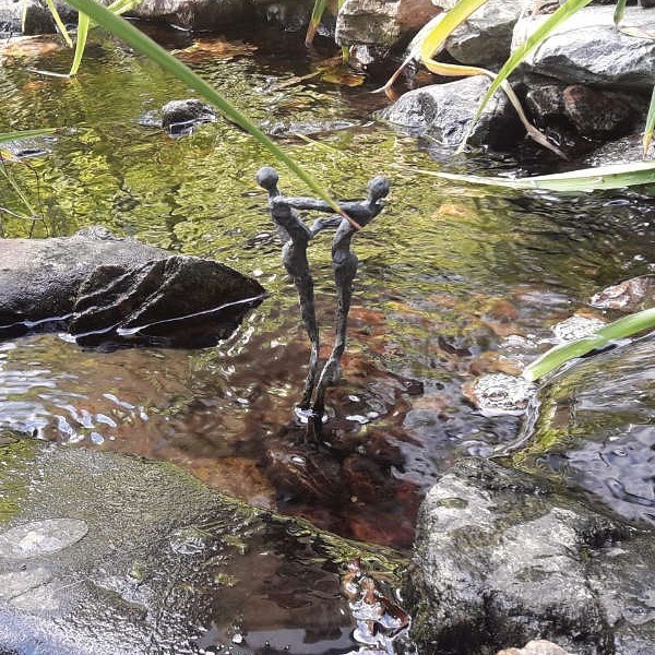 Bouwen uitleg waterval met beekloop
