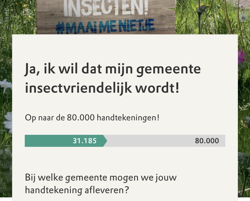 Petitie tegen maaibeleid in Nederland 
