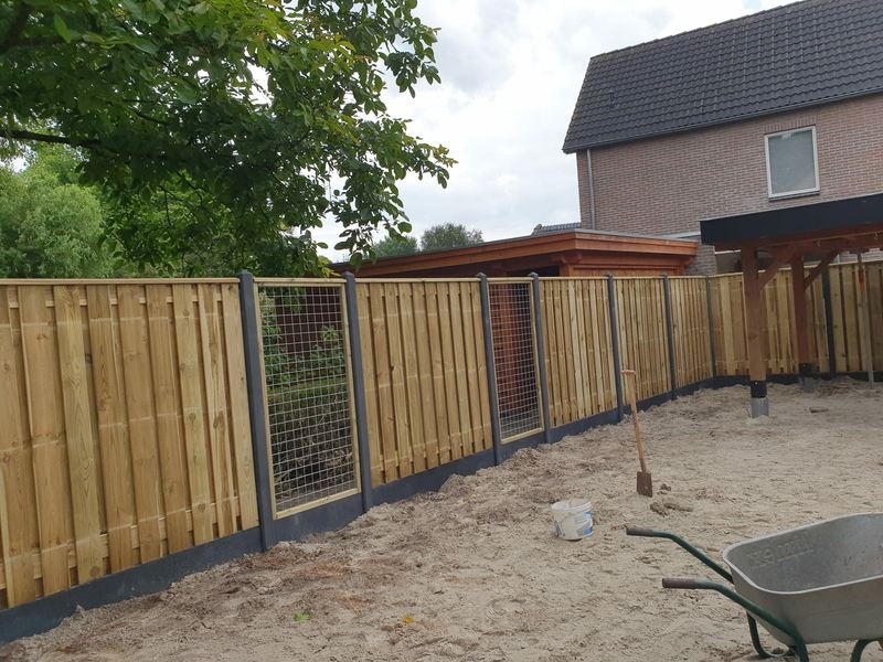 Schutting met gaasschermen | schuttingbouwer | Drenthe aanbiedingen en prijzen