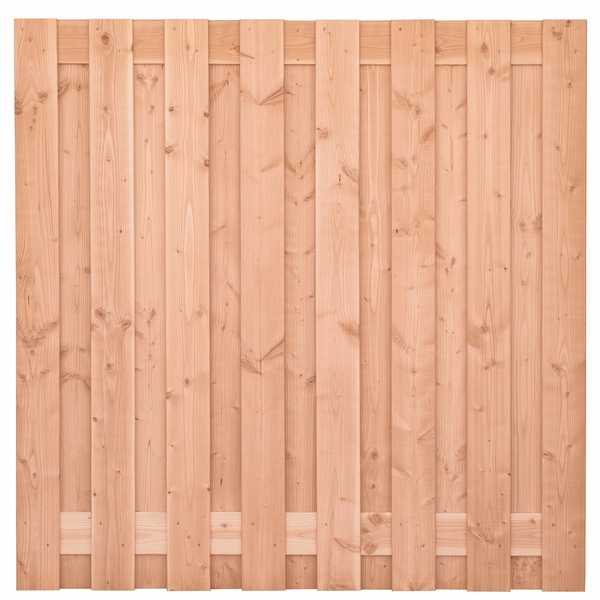 Verschil materiaal kleuren schuttingpanelen houtsoorten douglas geïmpregneerd hardhout.