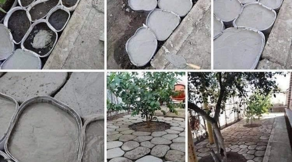 Afbeelding bij Tuinpaden bekleden met zelf gegoten verharding