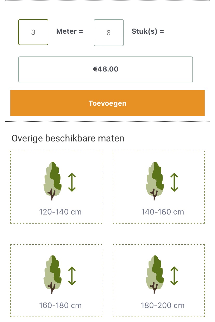 Hoeveel coniferen en haagplanten op een meter aanplanten gelderlander